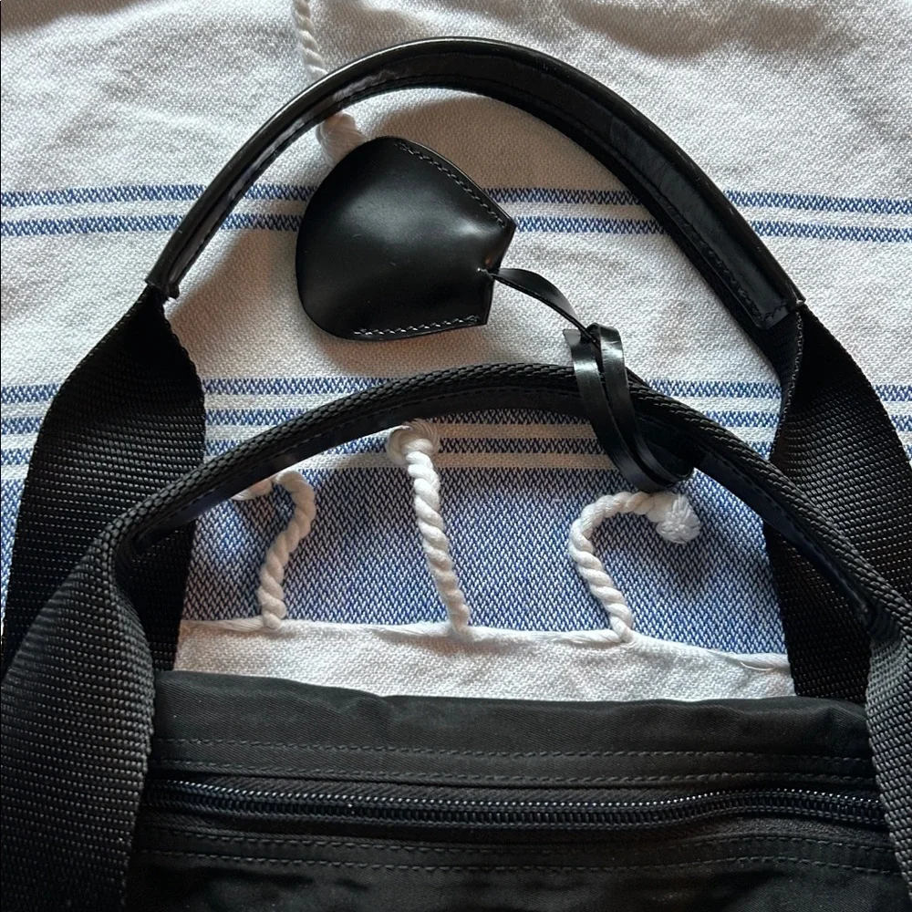 Vintage Prada Tessuto Nylon Duffle Bag Black